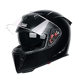 ZJRA All Face Bright Motorrad Schutzhelm, Motorrad ATV Go Kart Enduro Motorradhelm,d,L59~60cm