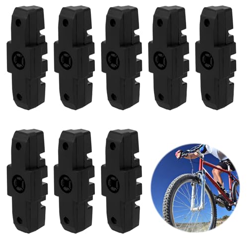 Bremsbeläge, 8 Stück Bremsbeläge Fahrrad Für Magura HS11 HS22 HS24 HS33 HS66 Hohe Bremsleistung 4 Paar Schwarz Fahrrad Geräuscharme Bremsbelag für Fydraulische Felgenbremse