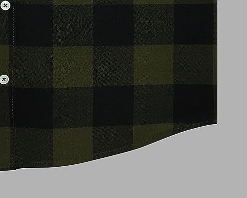 Image of GHPC Cottswool Winter Wear Woolen Big /Buffalo Checks Full Sleeves Regular Fit Formal Shirt for Men