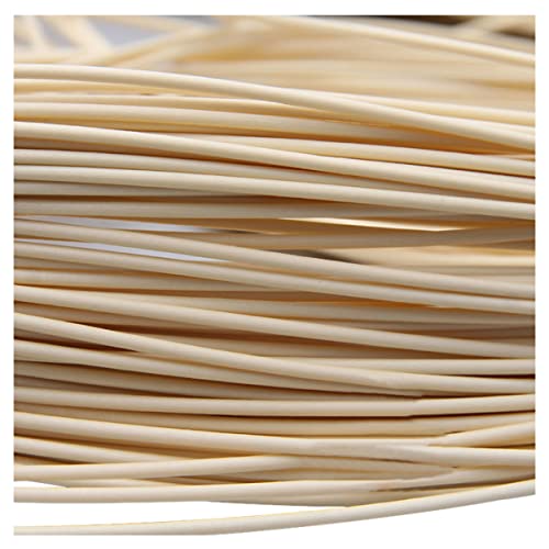 ECYC Ltd 3mm Width Round Rattan Woven Material for Repair Rattan Furniture, Plastic Synthetic Rattan Wicker Repair Kit for Weaving Repair Patio Furniture, Rattan Chair Table, DIY Basket, Crafts