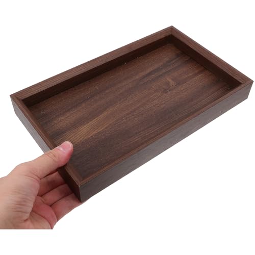 Bandeja de madera rectangular ligera BUGUUYO decorativa para salón de té 5