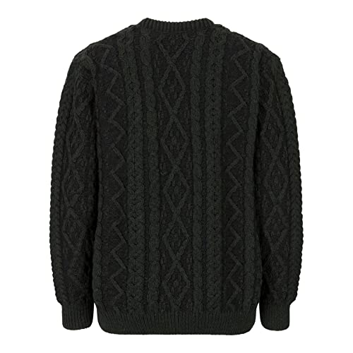 Walker and Hawkes - Men's Merino Wool Stanmore Plaited Crew Neck Jumper3