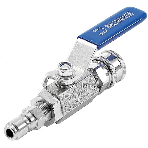 JOEJET High Pressure Washer Ball Valve Kit, 3/8" Quick Connect Ball Valve for Power Washer Hose, 5000 PSI Cover