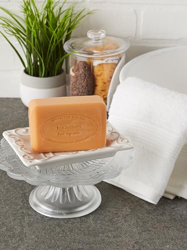 Image of Pre de Provence Artisanal Soap Bar, Enriched with Organic Shea Butter, Natural French Skincare, Quad Milled for Rich Smooth Lather, 8.8 Ounce, Persimmon