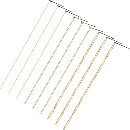 Cadena cabello clip dorado que evita caídas, pasadores de aluminio ligeros Housoutil 9 piezas
