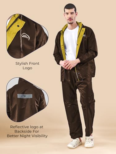 Image of LUX VENUS Reversible Rain Coat for Men.