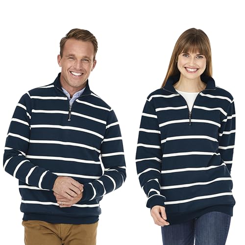 Image of Charles River Apparel Men's Crosswind Quarter Zip Sweatshirt
