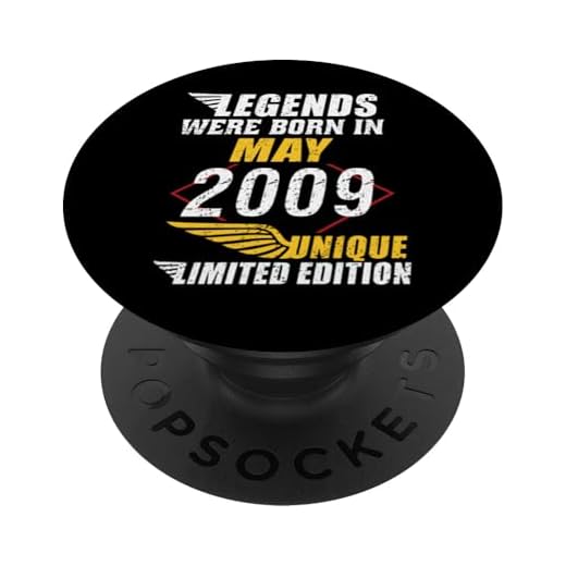 Cumpleaños Mayo 2009 Edición Limitada Regalo Legend May PopSockets PopGrip Intercambiable