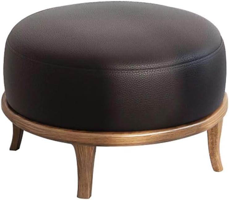 Foot Stool Round Shoe-Changing Stool, Nordic Door Stool, Living Room Sofa Stool, Suitable for Coffee Table, Bedroom, Farmhouse Entryway Bench