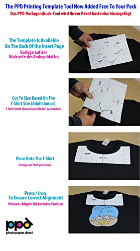Image of PPD 20 Sheets 11x17 inch Iron-on Heat Transfer Paper Dark Fabrics Inkjet