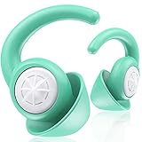 Silicone Ear Plugs for Sleeping - BUENSUENO 2 Pairs Reusable Washable Earplugs for Sleep, Work，Swimming, for Noise Cancelling, Sound Blocking Sleeping, Concert (Green)