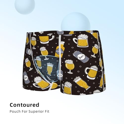 Boys' Cotton Boxer Brief Soft Underwear-Beer In A Bottle4