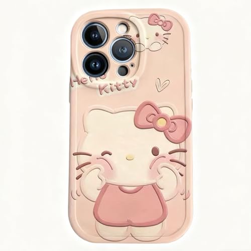 iPhone 15pro p P[X TI Hello Kitty  킢n[LeB ϏՌ y I[CN[Vu Yی ho Vv