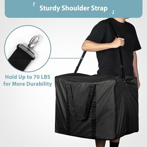 SHINESTAR Griddle Carry Bag for Blackstone 17 Inch & 22 Inch Tabletop Grill with Hood and Stand, Portable Griddle Carry Bag for Travel, Heavy Duty 600D Waterproof Polyester, Black by SHINESTAR - Used condition - Image 5