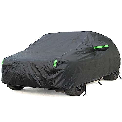 BEXITA Funda Coche Exterior Cubre Coches de Algodón Impermeable Cubierta de Coche Transpirable Exterior Interior Funda de Coche para Hatchback; Tamaño L: Max430cm