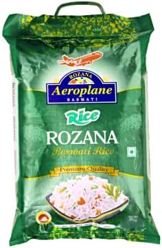 Raw Rozana Basmati Rice Pouch Green 5 kg