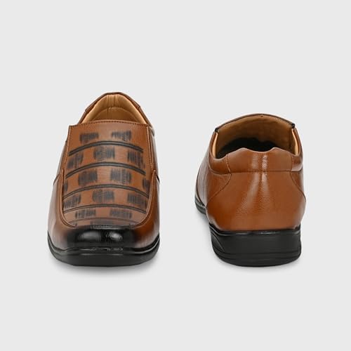 Image of Centrino Slip-on Men's Formal Shoe | Stylish with Soft Cushioned Insole | Trendy Non Lace-Up Design | Perfect for Formal & Office Wear (7680)