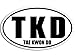 Oval TKD Tae Kwon Do Sticker (mma karate fighting martial arts)