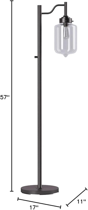 Kenroy Home Kenroy 32408ORB Home Casey Tall Floor Lamp Oil-rubbed Bronze Finish, Small photo 3