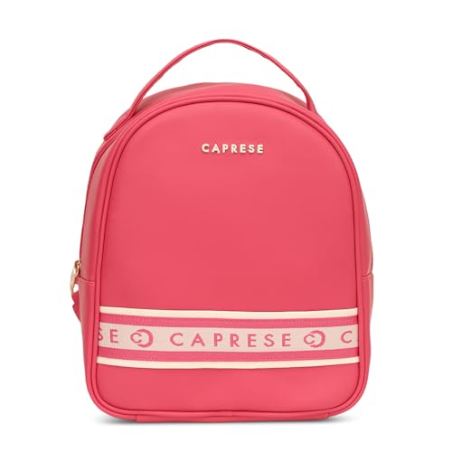 Image of Caprese Trinity Fashion Backpack Medium Fuchsia Solid Women's Bag