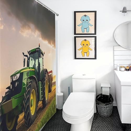 Rideau de douche tracteur imperméable pour éviter l'eau au sol - 3