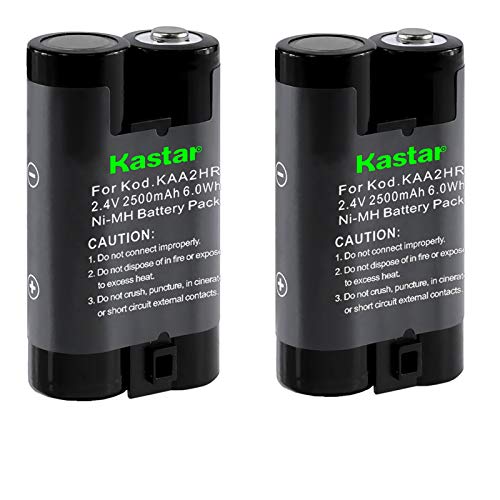 Kastar KAA2HR Battery (2-Pack) for Kodak KAA2HR KAARDC K3ARDC and Kodak EasyShare, Kodak C315 CD33 CW330 CX7430 DX3900 Z650 Digital Camera