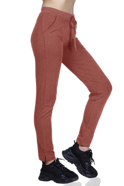 Image of Women's Straight Fit Ankle Length Cotton Track Pant