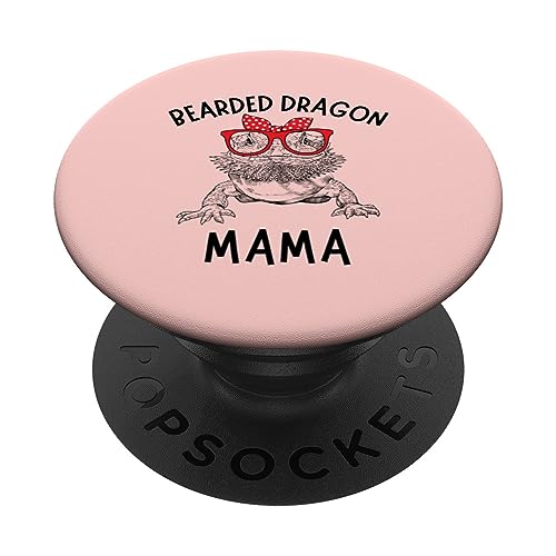 Drago Barbuto Mamma Pogona Beardie Mamma Festa della Mamma PopSockets PopGrip Intercambiabile