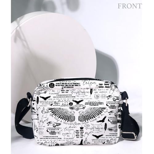 MAOFAED Dark Romance Book Tok Merchandise, Dark Academia Crossbody Bag for Book Lover, Romance Reader Gift(feeling for me)3