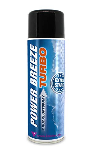 KABITEC POWER BREEZE TURBO Druckluftspray extra stark, 1x 500 ml Aerosol │ reinigt und entstaubt elektronische und feinmechanische Geräte │ Druckluft-Spray Druckluft Reiniger Druckgas-Reiniger Cover