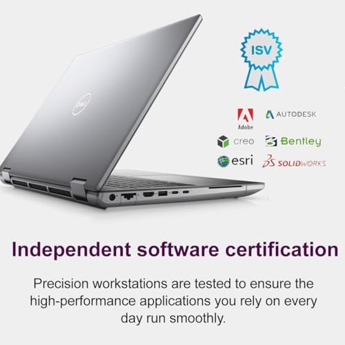 Image of Dell Precision 7000 7680 Mobile Workstation Laptop (NVIDIA RTX 1000 Ada 6GB, 16 inch FHD+, Intel 20-Core i7-13850HX (> Ultra 9-185H), 64GB LPCAMM2 DDR5, 2TB SSD) Pro Max for Engineer, Designer, Win 11 Pro