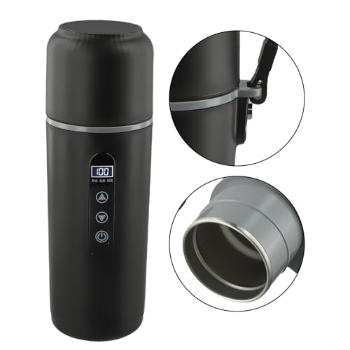 Tetera eléctrica portátil de 500ml con pantalla LCD miniatura 3