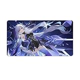 原神 スカーク ゲーミングマウスパッド サイズ 非スリップ加工 キャラクターイラスト印刷 縫い目ロック仕様
