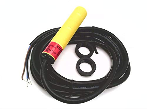 BANNER ENGINEERING S18AW3R Output: SPST Solid-State Light Operate, Receiver, Range 20 M, Input:20-250 V AC, 2 M (6.5 FT) Cable