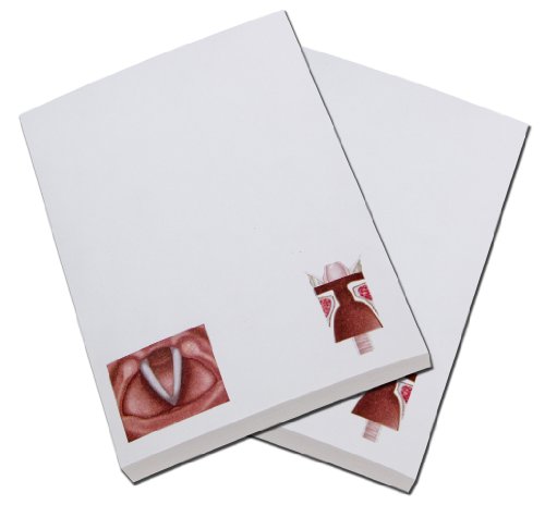 Animated Flip Book Vocal Fold Voice Note Pad Memo Pad-notebook-100sheets-2pc in One Package