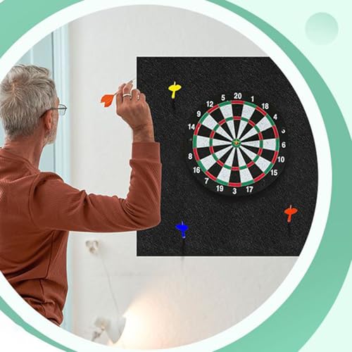 Tablero de fieltro de pared autoadhesivo con 9 paneles combinables 4