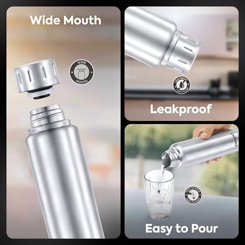 Image of Go24 pexpo Cameo Pro ISI Certified Stainless Steel Vacuum Insulated Flask - 300ml | Double Wall Hot & Cold Upto 5-6 Hours | Office, School, Gym, & Travelling | Men, Women & Kids