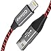 Price comparison product image iPhone Charger Cable Oliomp Lightning Cable - [Apple MFi Certified] 6ft LED Visible Flowing Lightning cable 2.4A Fast iPhone Charging Cable for iPhone XR XS X 11 Pro 10 8 7 6s 6 Plus iPad iPod (red)