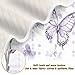 GUIJI Lavender & Butterflies Baby Blanket Cotton Quilt for Boys Girls, Soft and Breathable for Crib Stroller Blanket Infant Toddler-30 x 40