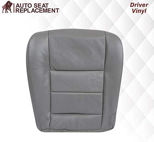 Miniatura 2 de Funda de asiento de cuero sintético Lariat de repuesto para Ford F250 F350 Lariat 2003, 2004, 2005, 2006, 2007 (parte inferior del conductor, color