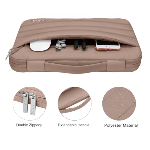 Image of MOSISO Compatible with MacBook Air 15 inch Case M5 2026 M4 M3 M2 2025-2023 | A3448 A3241 A3114 A2941, Protective Hard Shell Case&Puffy Sleeve Bag&Keyboard Skin&Webcam Cover&Screen Film, Bronze Brown