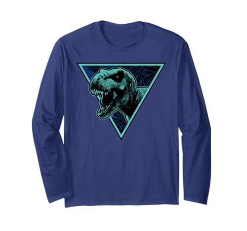 T-Rex Triangle Long Sleeve Jurassic World t-shirt manches longues fan de dinosaures