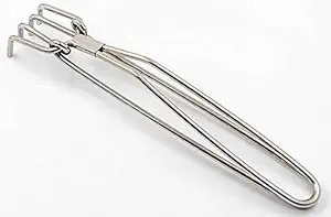 ATEVON Stainless Steel Wire Tong Pakkad - Utensil Holder