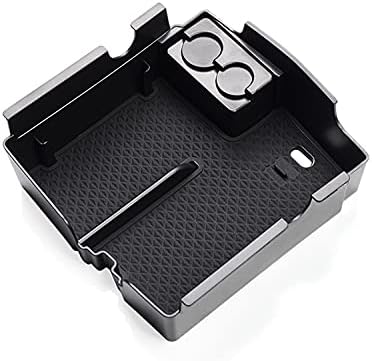 SMABEE Car Central Armrest Box Storage for Jeep Wrangler JL/JLU 2018 2019 Jeep Gladiator JT 2020 Sport Interior Accessories Box Coin Storage Black