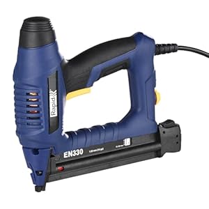 Rapid Elektronagler EN330 - Elektrische Nagelpistole für Nägel Typ 8 (18Ga, 15-30 mm) - Präziser Nagler für Abschlussarbeiten, Sockelleisten, Tür‑ & Fensterrahmen