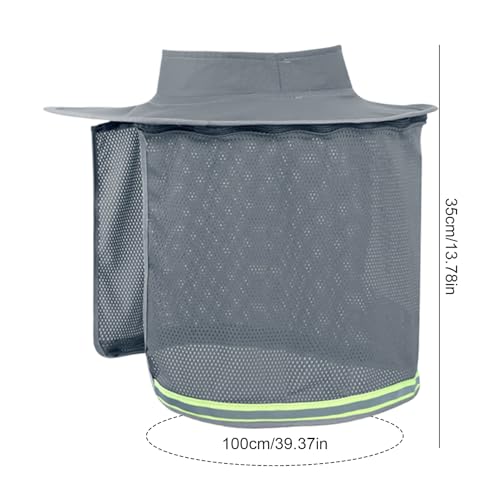 Protector de cuello con borde completo: accesorio transpirable para cascos de construcción 6