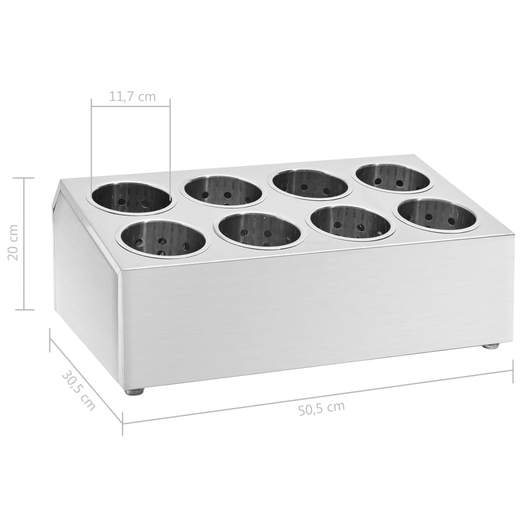 Generisch Besteckbehälter 8 Fächer Rechteckig Edelstahl,Heim & Garten,Küche & Esszimmer,Küchenhelfer & -utensilien,Küchenorganizer,Besteckkästen,51231
