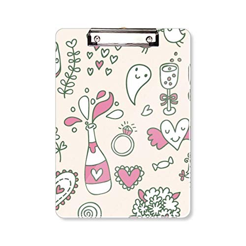 Presse-papiers A4 Loves avec motif fleurs pour l'organisation