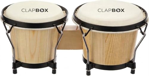 Image of Clapbox Bongo ZHB-1080 (6''+7'') with Padded Bag and Tuning Key, Natural Colour