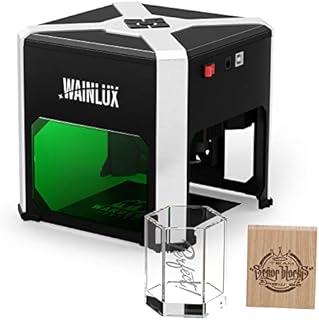 Laser Engraver WAINLUX K6 Pro, 3000mW Laser Engraving Machine, 0.05mm Accuracy, BT Connection Portable Mini Laser Cutter Engraver Tool for Wood Vinyl Leather Glass, DIY Art, Logo Design